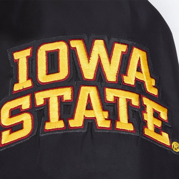 Pro Standard Iowa State Black Satin Jacket